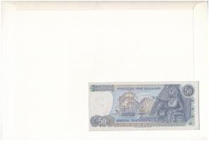 Görögország 1978. 50Dr felbélyegzett borítékban, bélyegzéssel T:I 
Greece 1978. 50 Drachmai in enve...