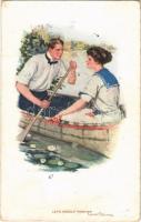 1911 Lets Paddle Forever, Romantic couple, R. Chapman Co. N.Y. Published by Taylor Platt & Co. N.Y. Series 782. s: Clarence F. Underwood (EK)