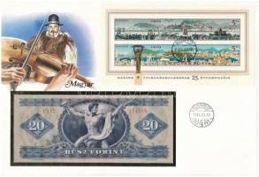 Magyarország 1975. 20Ft felbélyegzett borítékban, bélyegzéssel T:I  Hungary 1975. 20 Forint in envelope with stamp and cancellation C:UNC