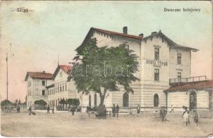 1914 Stryi, Stryj; Dworzec kolejowy / railway station / Bahnhof (EK)
