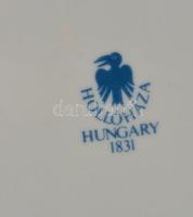 Hollóházi porcelán gyűjtemény, 28 db-os, közte váza, kínáló, ékszeres dobozka, stb., jelzettek, matr...