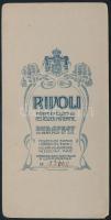 cca 1909 Budapest, Rivoli fényképészeti és festészeti műtermében készült, keményhátú vintage fotó, 8...