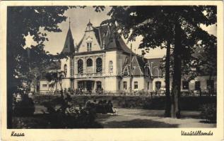 Kassa, Kosice; vasútállomás / railway station (Rb)