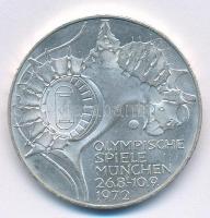 NSZK 1972J 10M Ag Müncheni Olimpia - Stadion T:1- FRG 1972J 10 Mark Ag Munich Olympics - Stadium C:AU Krause KM#133