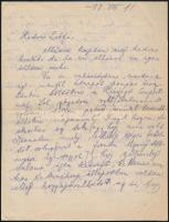 1918 VIII.12 Komlós Aladár (1892-1980) magyar író, költő, műfordító, irodalomtörténész tábori postai...