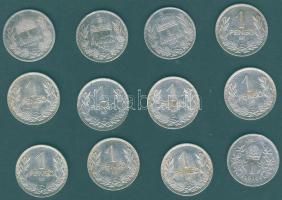 1893-1939. 1K Ag (3x) + 1P Ag (8x) T:2,2/3,3 + Ausztria 1914. 1K Ag T:2/3 Összesen 12db!