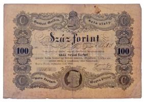 1848. 100Ft Kossuth bankó 50070 T:III szakadás Hungary 1848. 100Ft Kossuth banknote 50070 C:F tear Adamo G114
