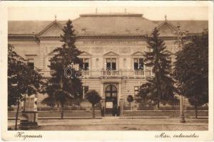 1932 Kaposvár, MÁV (Magyar Királyi Államvasutak) internátus, hirdetőoszlop (kis szakadás / small tear)