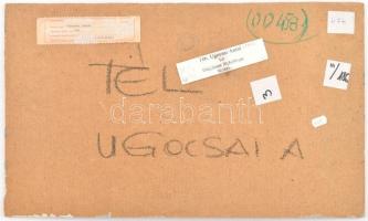 Ugocsai Antal (1942-): Tél. Olaj, farost, jelzett, hátoldalán autográf felirattal és Képcsarnok Váll...