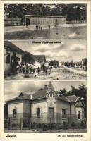 1939 Rétság, M. kir. Csendőrlaktanya, strandfürdő, fürdőzők, Kossuth Lajos utca (EK)