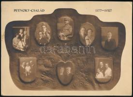 1877-1927 A Putnoky család tablókép 24x16 cm