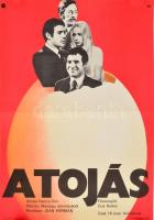 1973 A tojás, film plakát, MOKÉP, MAHIR, Bp., Offset-ny., 55x40 cm