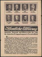 1944 Német nyelvű szovjet röplap a német katonákhoz, hadifoglyokhoz