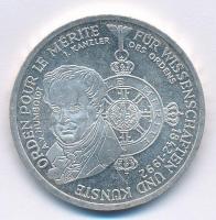 Németország 1992D 10M Ag "Pour le Mérite" T:1-,2 Germany 1992D 10 Mark Ag "Pour le Mérite" C:AU,XF Krause KM#179