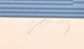 Victor Vasarely (1908-1997): Hegedű-duó (Bartók-sorozat). Ofszet, papír, jelzett, számozott (52/100)...