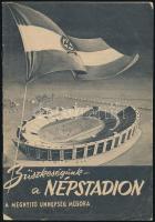 1953 Büszkeségünk a Népstadion. A megnyitó ünnepség műsorfüzete