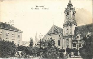 1909 Pozsony, Pressburg, Bratislava; Városháza. L. & P. P. 1272. / Rathaus / town hall (EK)