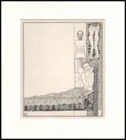 Kozma Lajos (1884-1948): Egységben, cinkográfia, papír, jelzett a cinkográfián, paszpartuban, 19,5×16,5 cm
