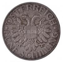 Ausztria 1936. 5Sch Ag "Mariazelli Madonna" T:2 kis ph. Austria 1936. 5 Schilling Ag "...