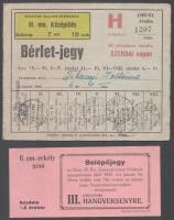 1923-1981 Belépőjegy a M. Kir. Zeneművészeti Főiskolára + 5 db bérletjegy az Operaházba, illetve az ...