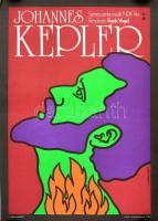 1975 Koppány Simon (1943-): Johannes Kepler, film plakát, MOKÉP, MAHIR, Bp., Offset-ny., jelzett a nyomaton, feltekerve, 57x40 cm. Megjelent 1170 példányban.