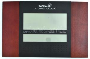 Skyscan automata digitális óra, több funkcióval, elem nélkül, 19×29 cm/ Skyscan atomic clock