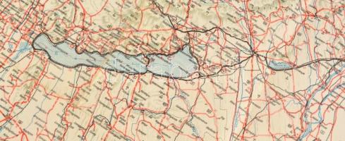 1947 Magyarország útállapot térképe, kiadja: Magyar Földrajzi Intézet Rt. Budapest, szerk. Tallián F...