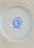 Herendi porcelán karmos kínáló, kézzel festett, jelzett, kis kopásnyomokkal, m: 14,5 cm, m: 7,5 cm