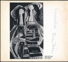 Vegyes dedikált katalógus tétel, 3 db: 

1970 Bán István textilművész kiállítási katalógusa. Bp., ...