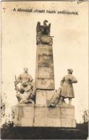 1927 Körmend, Elesett hősök szobra, emlékmű. Tóth Kálmán photo (fl)