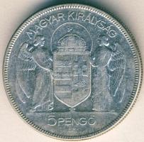 1930. 5P Ag "Horthy jobbra" T:3