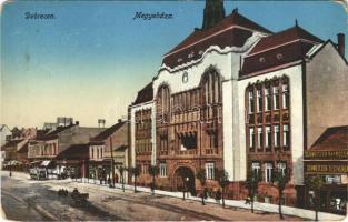 1921 Debrecen, Megyeháza, villamos, Schweitzer Testvérek üzlete (kopott sarkak / worn corners)