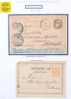 Mozgóposta bélyegzések bélyegeken, kivágásokon, küldeményeken iratrendezőben, sok érdekességgel az 1...