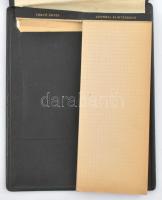 cca 1940 Pesti Magyar Kereskedelmi Bank címeres notesz tartó 21x26 cm