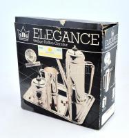 SBS Elegance fém kávés készlet eredeti dobozában, újszerű állapotban