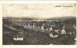 Dorog, Öreg kolónia, vasútállomás, iparvasút (fa)