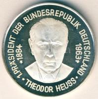 NSZK 1974. "25 éves az NSZK-Theodor Heuss" Ag emlékérem 23g T:PP