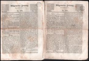 1842 Allgemeine Zeitung 277-79. szám