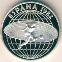 NSZK 1982. "Labdarúgó VB-Spanyolország" Ag emlékérem 30g T:PP