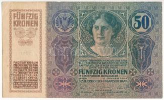 1914. 50K fekete "ROMANIA TIMBRU SPECIAL" felülbélyegzéssel T:III kis szakadás
Adamo K24M