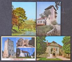 95 db MODERN magyar és külföldi képeslap várakkal / 95 modern Hungarian and other postcards with castles