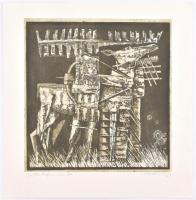 Korányi Gábor (1952-): Cantata Profana. Aquatinta, mezzotinto, papír, jelzett. Művészpéldány EA. Kor...