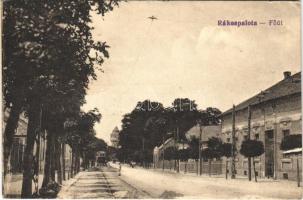 Budapest XV. Rákospalota, Fő út, villamos. Vasúti levelezőlapárusítás 641.  (EK)