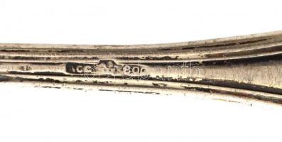 Ezüst(Ag) tejszínes kanál, jelzett, h: 12,5 cm, nettó: 26,85 g