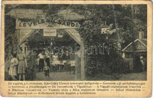 1944 Debrecen, Leveles csárda, reklámlap (fa)