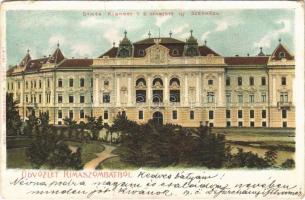 1903 Rimaszombat, Rimavska Sobota; Gömör-Kishont T.E. Vármegye új székháza / county hall (EK)