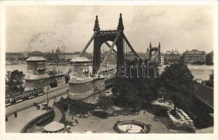 1939 Budapest, Erzsébet híd, villamos