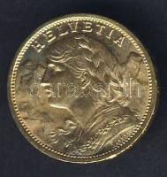 Svájc 1902B 20Fr Au "Vreneli" 6,452g T:2