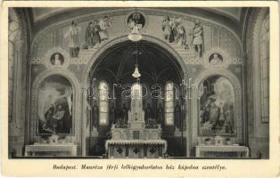 1941 Budapest II. Manréza férfi lelkigyakorlatos ház, kápolna szentélye, belső. Labanc utca 57. (kopott sarkak / worn corners)