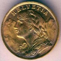 Svájc 1947B 20Fr Au "Vreneli" 6,452g T:1/2 kis k